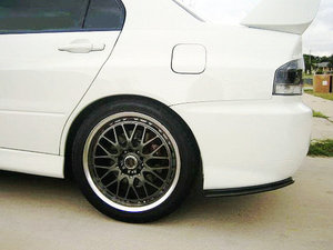 De fibra de carbono piezas del coche para la evolución EVO 9 JDM parachoques trasero de extensión - Product Image 6