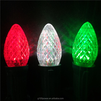Accu-ampoules LED de remplacement, éclairage de noël, pour décoration de fêtes, C7, C9, incroyable