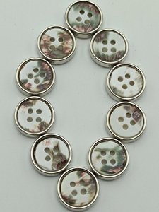 Bottoni in Conchiglia Troca Naturale con Gambo in Metallo, Personalizzabili, Vendita all'Ingrosso - Product Image 4