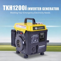 Générateur Inverter à Essence Mini TieKeHan 650W~1.3kW Puissant avec Démarreur à Lanceur 50Hz Usage Domestique Sortie Simple 230V