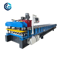 Machine de formage de rouleaux de tôles d'acier galvanisé modèle 780 pour toiture avec moteur et roulement