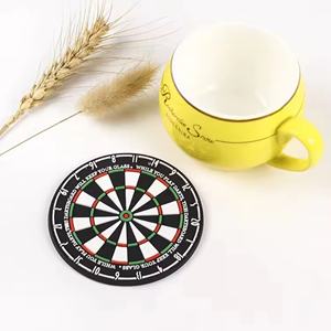 Sous-verres ronds en PVC souple et silicone, colorés, de haute qualité, personnalisables en gros - Product Image 3