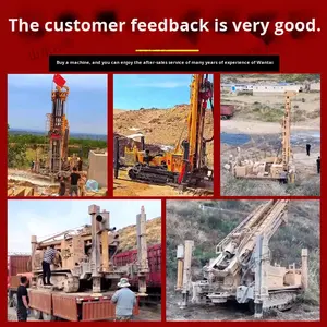 추적 공압 1000 미터 물 우물 드릴링 장비 광산 드릴링 용 대형 엔지니어링 유압 장비 - Product Image 2