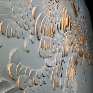 定制3d墙板皮革雕刻墙板家居装饰 - Product Image 4