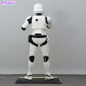 Statue de Stormtrooper grandeur nature de <span class=keywords><strong>Star</strong></span> <span class=keywords><strong>Wars</strong></span> Sculpture de décoration de maison en résine - Product Image 5