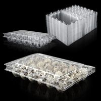 Boîte à œufs en plastique transparente sur mesure en gros, boîte à œufs en plastique, emballage en plastique transparent pour œufs de poule