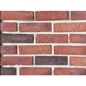 Rusty cũ tìm kiếm Màu đỏ Văn hóa nhân tạo gạch đá Veneer lò sưởi bao gồm xi măng khuôn đỏ gạch chất lượng cao - Product Image 5