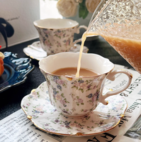 Mug à café personnalisable avec soucoupe, faible MOQ, emballage cadeau pour les bureaux