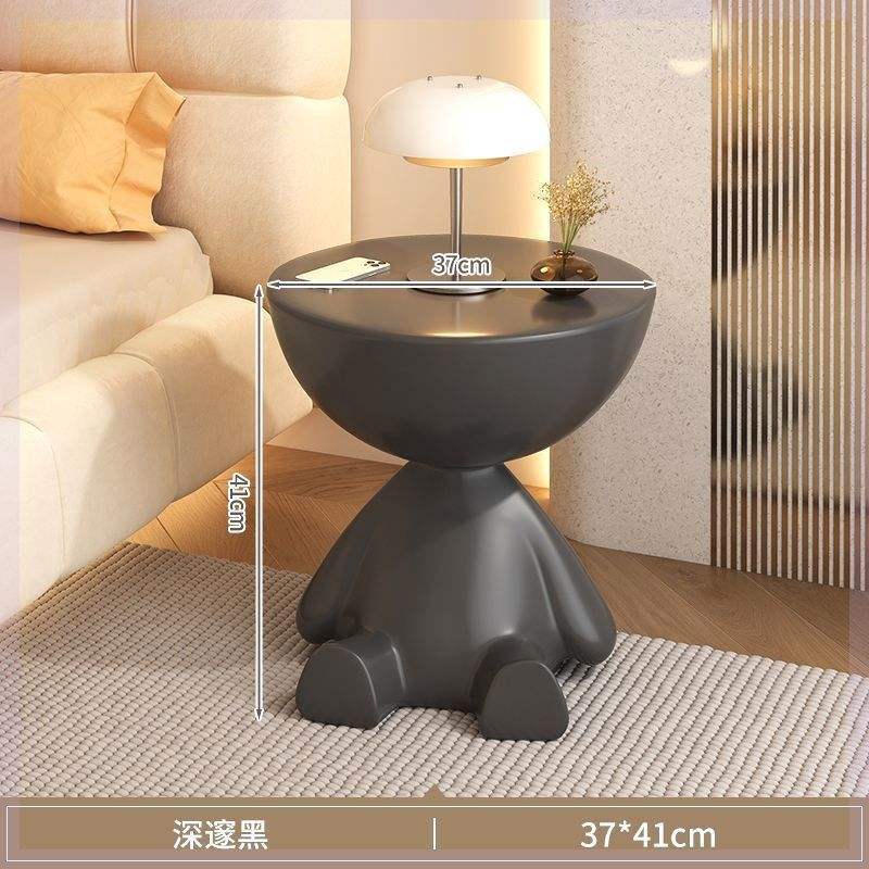 Table basse design à plateau plat [Noir]