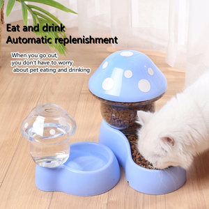 Nouveau bricolage champignon forme chat buveur mangeoire bol Pet Auto distributeur d'eau mangeoire pour animaux de compagnie - Product Image 5