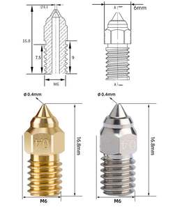 Kit de buses d'extrudeuse de pièces d'imprimante 3D pour Ender 7/Ender 5/Ender 3 <span class=keywords><strong>V3</strong></span> SE Kit de buses d'extrudeuse en acier inoxydable en laiton trempé - Product Image 4