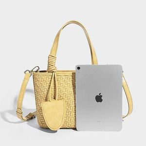 Sac à main pour femme, mini sac fourre-tout en PU, style vintage, tressé, fermeture éclair, portable, multifonctionnel, rangement pour <span class=keywords><strong>lunettes</strong></span>, polyester - Product Image 5