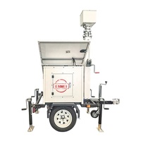 Panel Surya 300W Trailer CCTV Surya Kecil Mobile untuk Pemantauan Keamanan Tempat Parkir