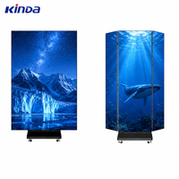 Écran publicitaire LED pliable en promotion P1.25 P1.5 P1.86 P2 P2.5 – Affichage LED à pas fin pour la publicité dans les centres commerciaux