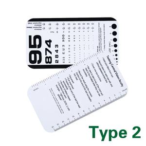 Tableau des yeux normalisé en vision proche de loin 2024 Test visuel Tableau des yeux de poche, tableau des yeux de poche Snellen Rosenbaum Pocket - Product Image 5