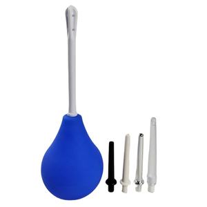 Venta caliente de fábrica 160ml en forma de <span class=keywords><strong>pera</strong></span> Enema Rectal Ducha Bola de limpieza Juguetes sexuales para Enema Limpieza anal - Product Image 1