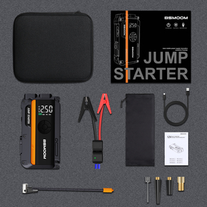 21800mAh güç banka ile taşınabilir araba atlama marş ve acil kullanım için kamyon ve motosiklet 3000A tepe akımı için hava pompası - Product Image 6