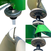 Kit d'éolienne verticale VAWT à lévitation magnétique 2000W 24V 48V 96V 120V 220V Générateur éolien domestique