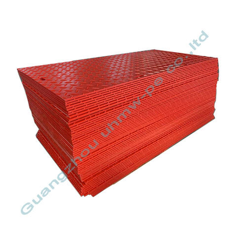 Large Plastic Road Plate UHMEPE Temporary Road Mat Cheap Lightweight Construction Floor Mats