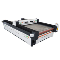 Cortadora láser de alimentación automática para caucho de tela de madera con soporte de formato gráfico AI y BMP Cortador textil automático