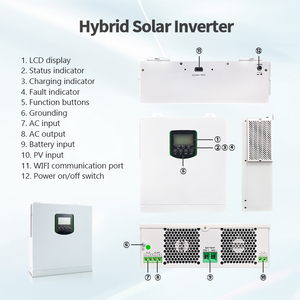 Máy tất cả trong một năng lượng mặt trời 3500W | biến tần hiệu suất cao + Bộ điều khiển + Bộ sạc | hệ thống năng lượng mặt trời tích hợp đa chức năng - Product Image 6