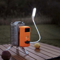 Cuisinière à gaz portable en acier inoxydable, rechargeable, pliable, petit barbecue pour la cuisine en plein air, le camping, Wildrex