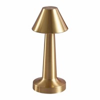 Lampe de table LED rechargeable à intensité variable, style rétro doré, veilleuse intelligente pour restaurant, café, bar, ambiance, maison, chambre
