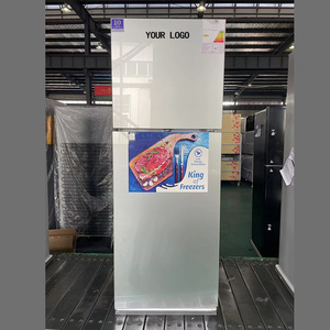 4 Double Door Refrigerator Household Top-Freezer Power Source <b>Portable</b> Compressor Hotel <b>Fridge</b> Frigo Maison Household Do - Product Image 1