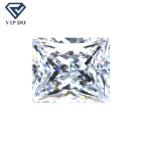 Grade 5A 3*5mm-13*18mm couleur blanche taille de princesse forme de baguette pierres précieuses en zircone cubique coupe de baguette artificielle pierres en vrac CZ