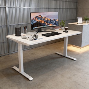 NATE Electric Height Adjustable <b>Desk</b> Frame Dual Motor Metal Stable Computer <b>Desk</b> Legs Single <b>Table</b> Frame - Product Image 1