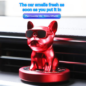 Aikun - Decoración para Consola Central de Coche con Diseño de Cachorro Adorable con Gafas de Sol, Electrochapado, Seguro para Niños y Madres, con Fragancia Natural - Product Image 2