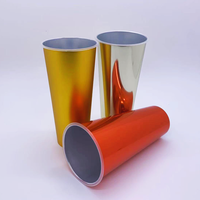 Gobelets et couvercles en plastique PP jetables personnalisés avec logo, impression IML, écologiques et durables, pour les fêtes
