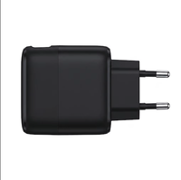 Chargeur de voyage industriel USB C PD 3.0 65W avec câble rétractable, charge rapide, prise pliable, protection intelligente OTP, écouteurs, caméra