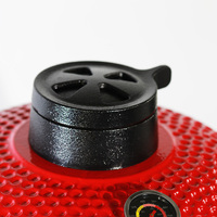 Barbecue Kamado en céramique de 22 pouces avec chariot, fumoir au charbon de bois pour restaurants et hôtels, commande en gros OEM, certifié BSCI
