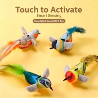 Jouet interactif pour chat en forme d'oiseau avec parfum mentholé - Simulation d'explosion pour le divertissement de votre animal de compagnie