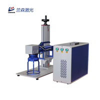 LANSEN 20W/30W Mini Handheld Sino Galvo Fiber Laser Machine Logo QR Code Printer para neumáticos Raycus EZCAD 3D Capability DXF