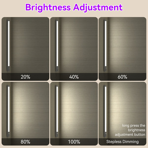 Geometric Solid <b>LED</b> Cabinet <b>Light</b> Strip 25000 Hours Rechargeable Surface Mounted Night <b>Light</b> Easy Installation - Product Image 4
