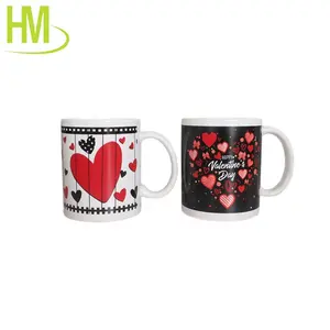 Caneca de café com logotipo personalizado, conjunto de 4 canecas de cerâmica para casal do dia dos namorados