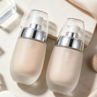 Flacon pompe en verre – Bouteille de voyage multi-usage de 30 ml pour fond de teint et autres produits cosmétiques