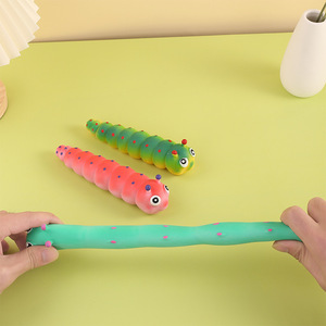 Stretchy Squishy Caterpillar <b>Toy</b> TPR <b>Sensory</b> Fidget Stress Relief <b>Pull</b> and Squeeze Creative Kids <b>Toy</b> Bulk Wholesale - Product Image 4