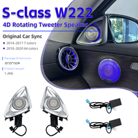 Altavoz LED 4D Giratorio con Luz Ambiental de 64 Colores para Mercedes-Benz Clase S W222 2014-2020, Mejora del Interior