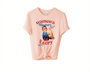 Maglietta per il Mese della Storia delle Donne, Empowerment Femminile, 100% Cotone, Girocollo, Vestibilità Regolare, T-Shirt Casual - Product Image 1