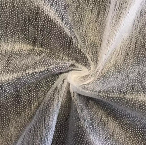 Prix d'usine en Chine, entoilage <span class=keywords><strong>thermocollant</strong></span> non tissé en polyester 100% à pois floraux, élastique adhésif, populaire sur le marché indien - Product Image 2