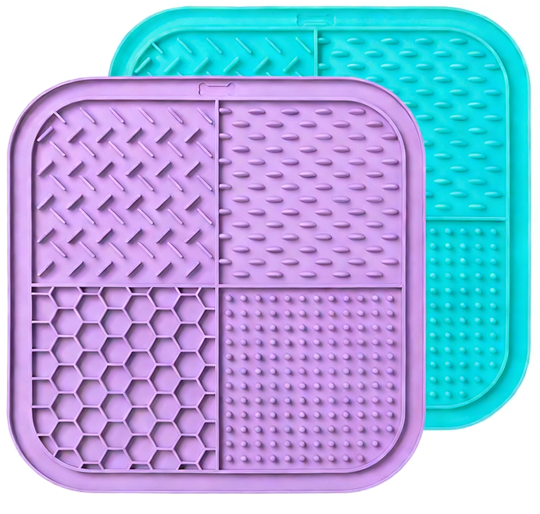 Tapis Slow Food - Bleu Lac Violet - Lot de 2