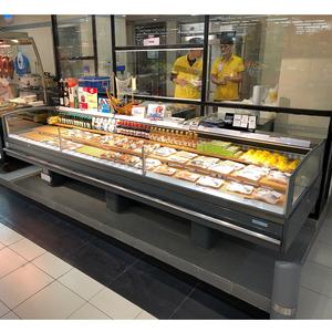 Comptoir en libre-service à distance, équipement de réfrigération de 1,0 m de <span class=keywords><strong>largeur</strong></span>, réfrigérateur pour supermarché, refroidisseur à viande, présentoir à fruits - Product Image 2