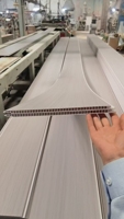 Nouvelle ligne dorée populaire, panneau mural en PVC, panneau de plafond en PVC