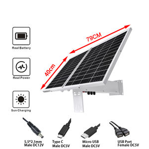 Panneau solaire mono 60W 30Ah 333Wh DC12V 5V pour caméra de surveillance périurbaine et surveillance en zone sauvage dans les zones inhabitées à très basse température extrême - Product Image 6
