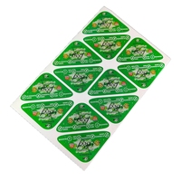 Wasserfeste Kraftpapier-Aufkleberrolle mit UV-Druck und Klebefläche für Kerzen, Bastelarbeiten und Fotorahmen