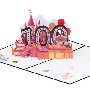 Cartes de vœux 3D pop-up pour anniversaire, cartes de fête, artisanat en papier, chiffres, âge - Product Image 2