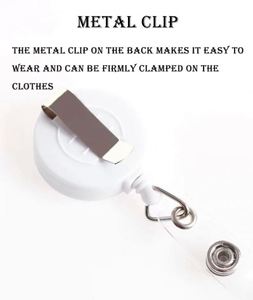 Wholesale Round Shape Flat Key Holder Sublimation Retractable Badge Reel With Metal Alligator Clip - Product Image 2